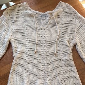 Lucky Brand Open Knit Sweater